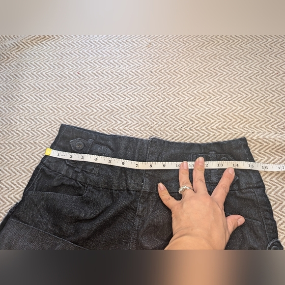 Vintage Boom Boom Jeans High Waist Black Shorts - Picture 7 of 9